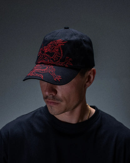 Casquette Jacker Flying Dragons noire — produit porté