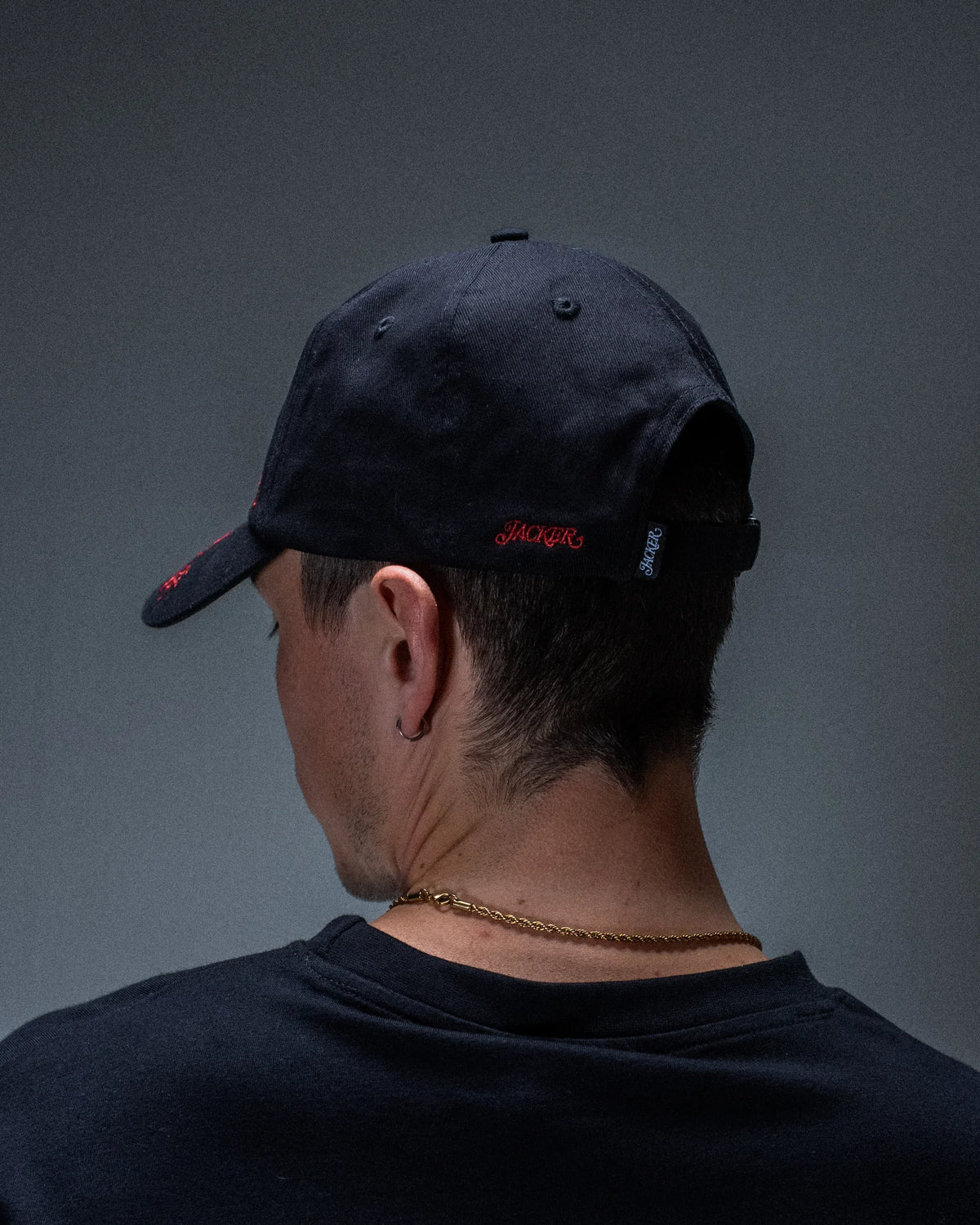 Casquette Jacker Flying Dragons noire — produit porté de dos
