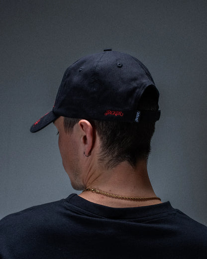 Casquette Jacker Flying Dragons noire — produit porté de dos
