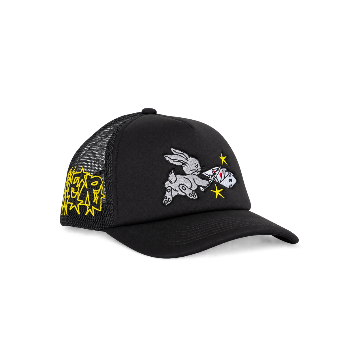Casquette Jacker trucker Take Back Control noire — vue de face