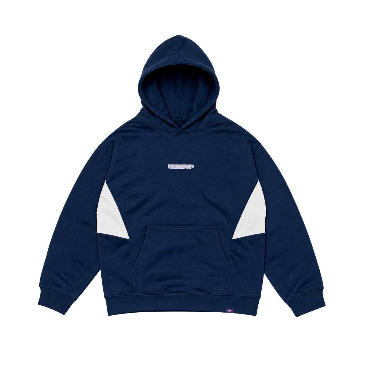Sweat à capuche Jacker Yetorious bleu marine — vue de face