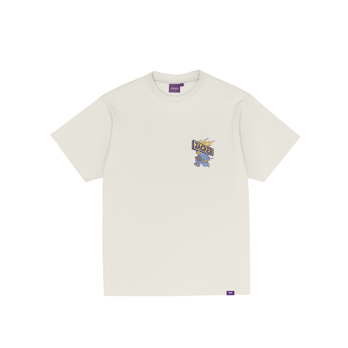T-shirt Jacker Blackout beige — vue de face