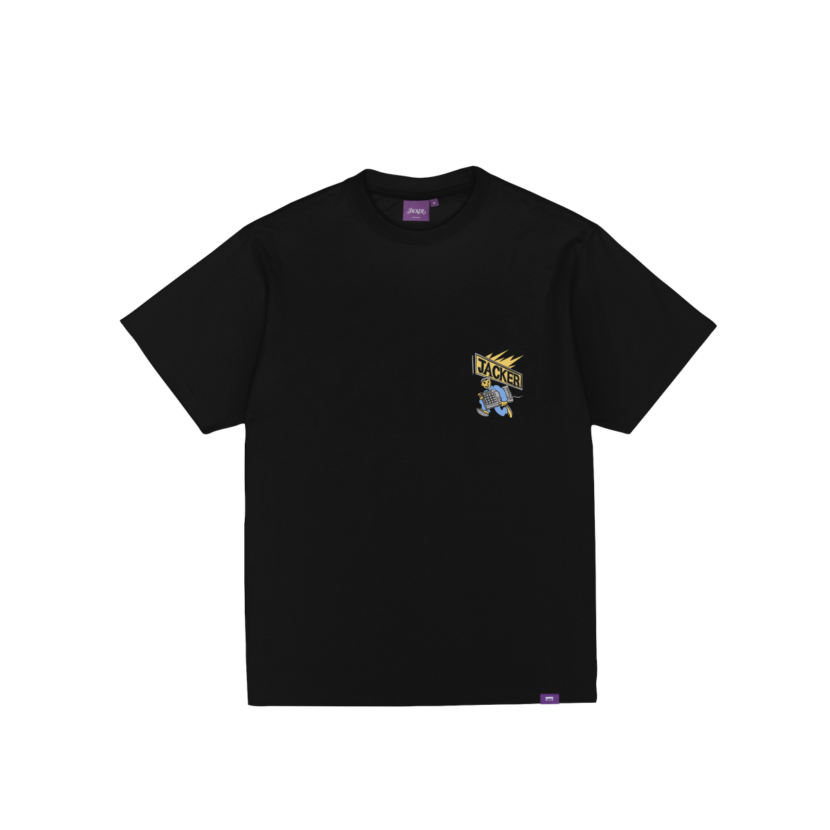 T-shirt Jacker Blackout noir — vue de face