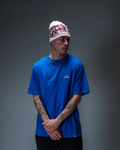 T-shirt Jacker Collective Logo bleu — produit porté
