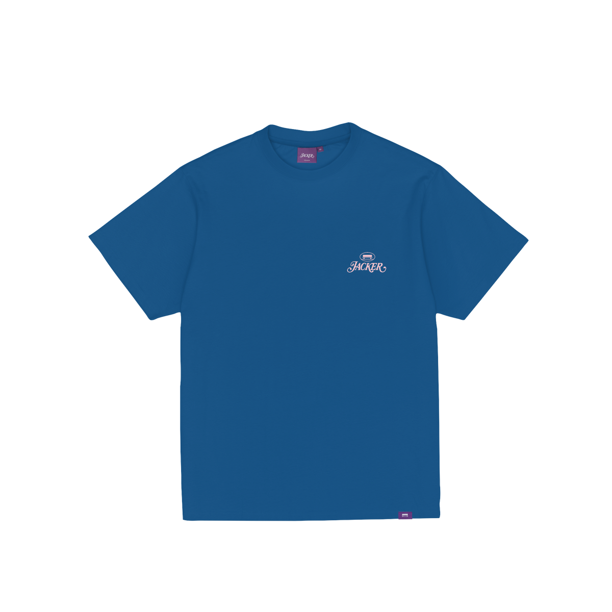 T-shirt Jacker Collective Logo bleu — vue de face