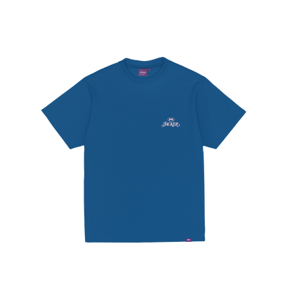 T-shirt Jacker Collective Logo bleu — vue de face