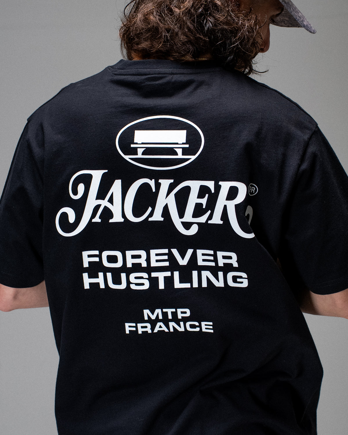 T-shirt Jacker Collective Logo noir — détail du produit