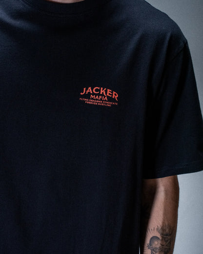 T-shirt Jacker Flying Dragons noir — détail du produit porté