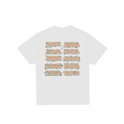 T-shirt Jacker Freehand blanc — vue de dos