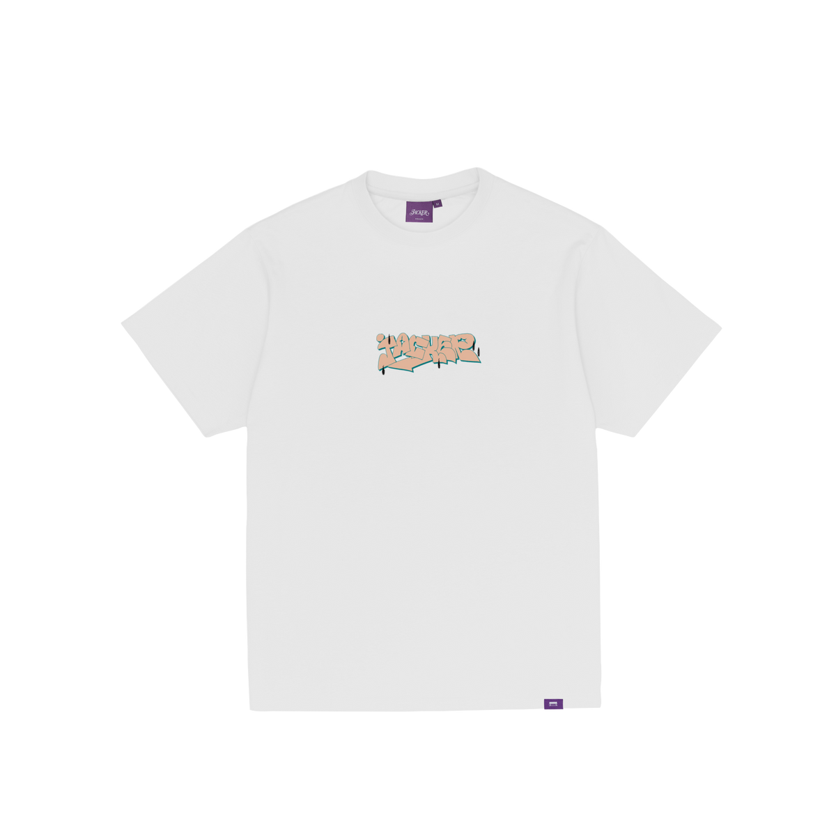 T-shirt Jacker Freehand blanc — vue de face