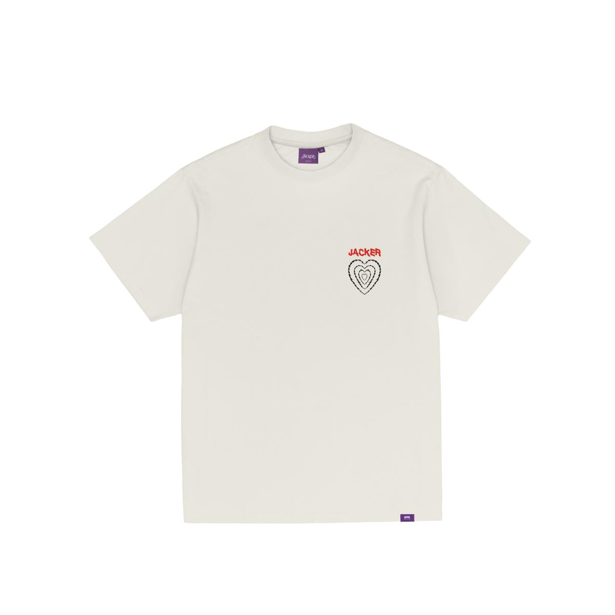 T-shirt Jacker Genesis beige — vue de face