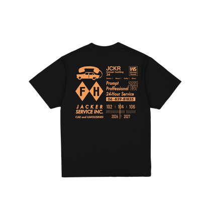 T-shirt Jacker Service noir — vue de dos