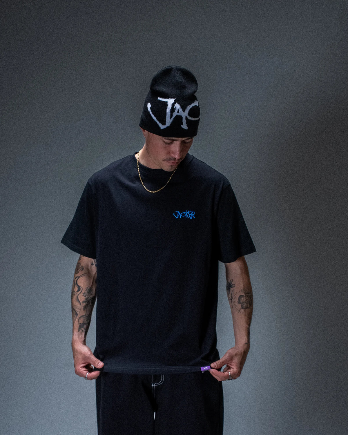 T-shirt Jacker Knight Writer noir — produit porté