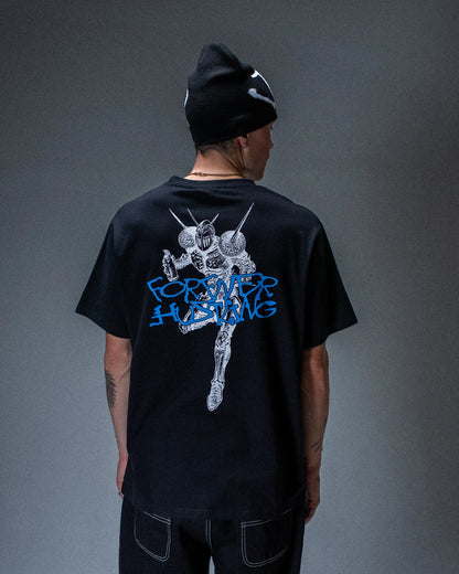 T-shirt Jacker Knight Writer noir — produit porté de dos