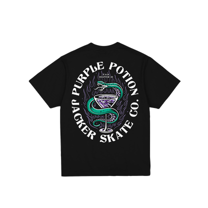 T-shirt Jacker Purple Potion noir — vue de dos
