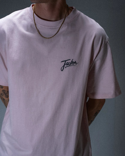 T-shirt Jacker Sisters rose — détail du produit porté