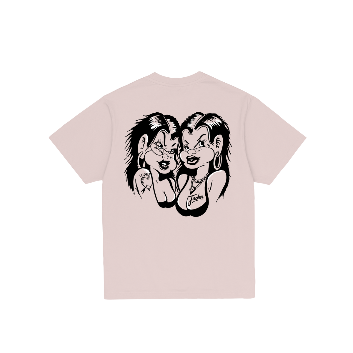 T-shirt Jacker Sisters rose — vue de dos