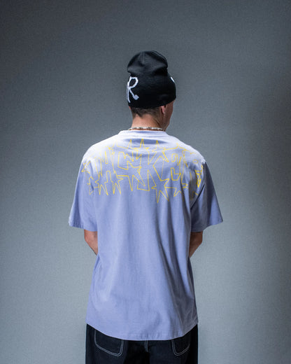 T-shirt Jacker Take Back Control violet — produit porté de dos
