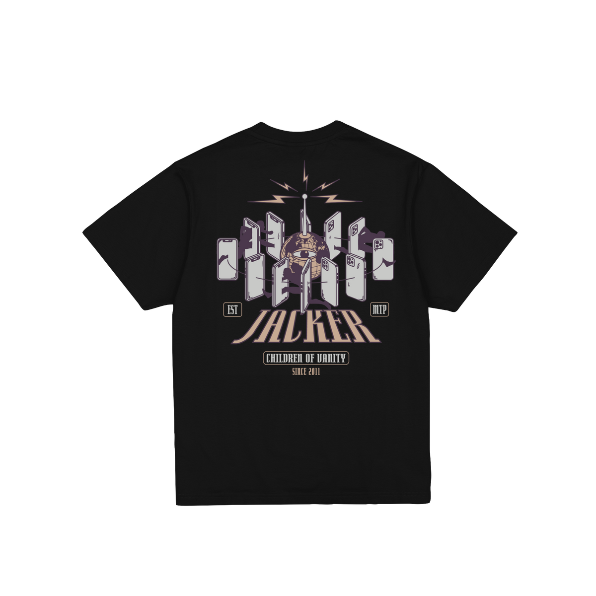 T-shirt Jacker Vanity noir — vue de dos