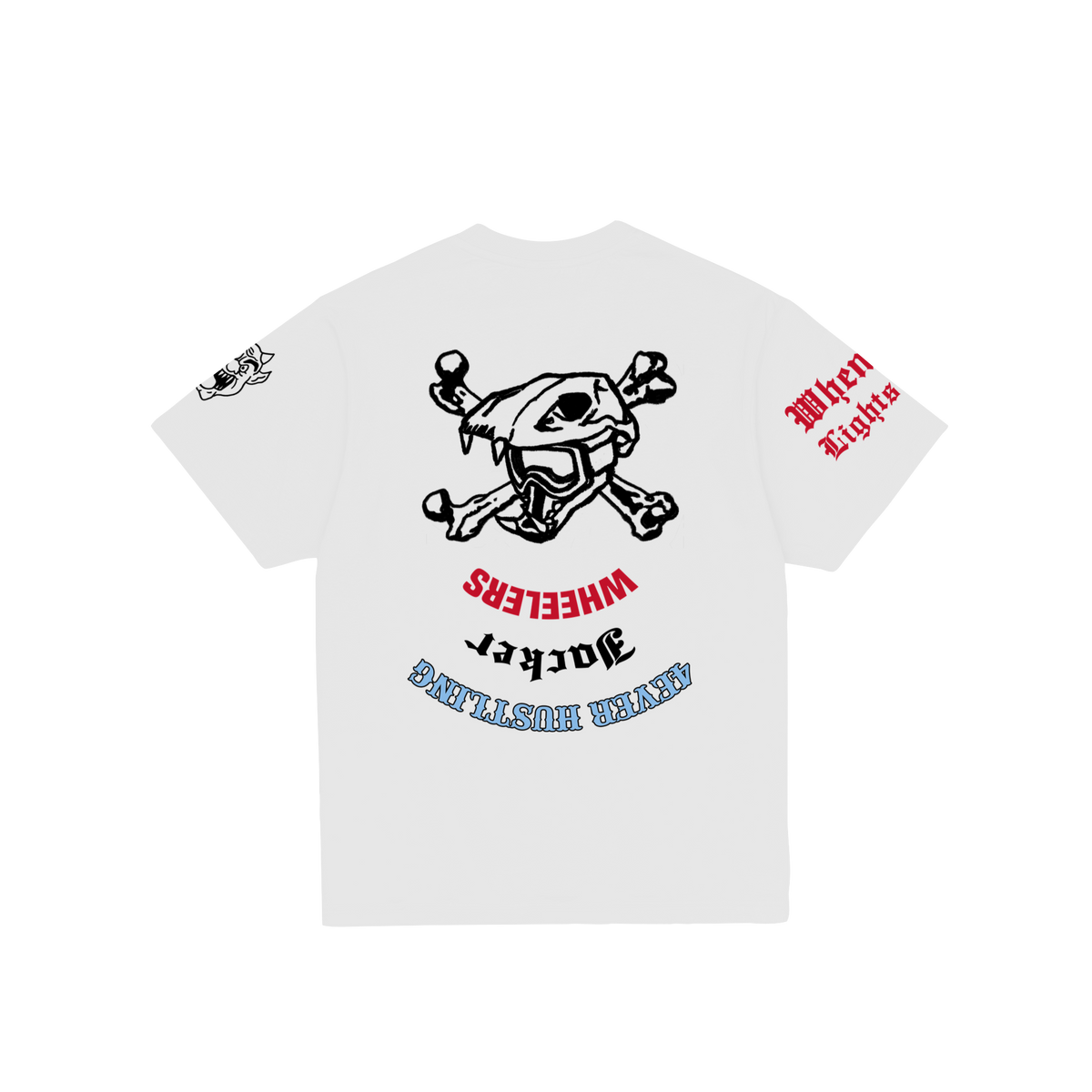 T-shirt Jacker Wild Wheelers blanc — vue de dos