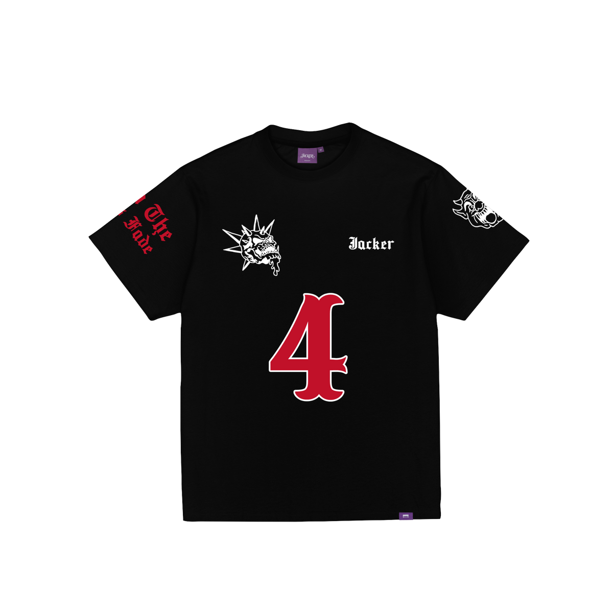 T-shirt Jacker Wild Wheelers noir — vue de face