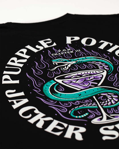 PURPLE POTION - T-SHIRT - BLACK