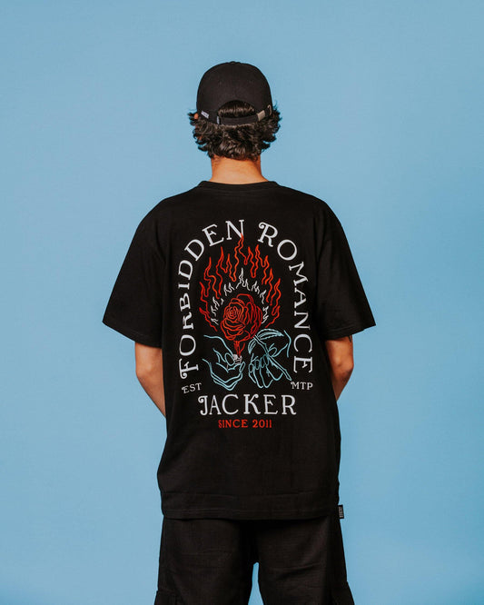 FORBIDDEN ROMANCE - T-SHIRT - BLACK - JACKER