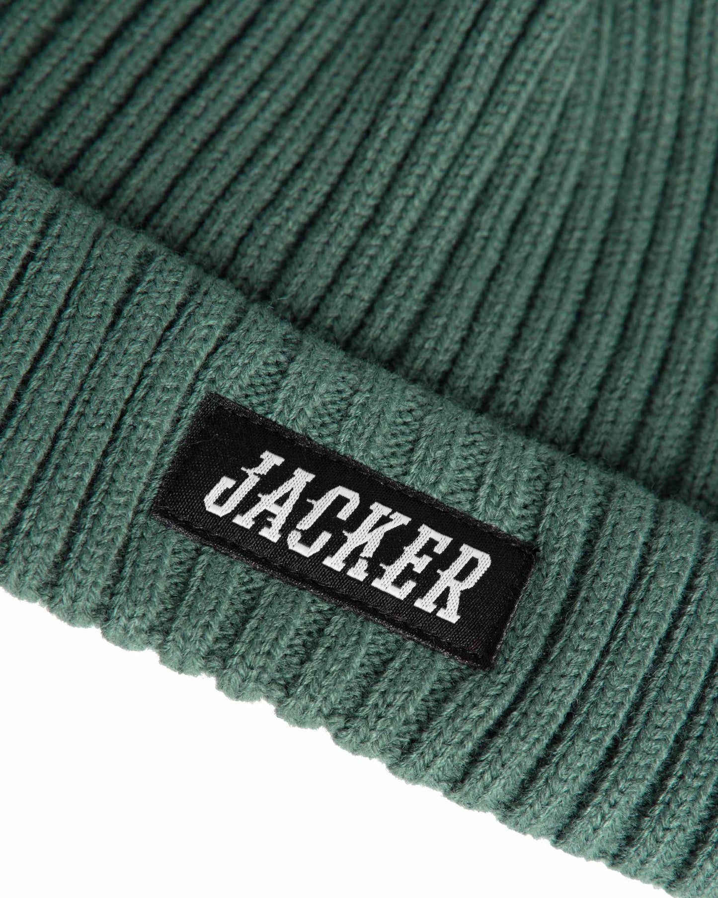 TEAM LOGO - SHORT BEANIE - GREEN